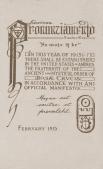 AMORC Pronunziamento February 1915